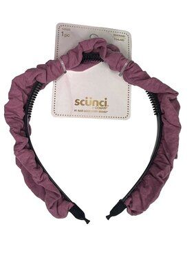 Scunci Pink Ruffle Headband Womens Girls Cute Hair Accessory